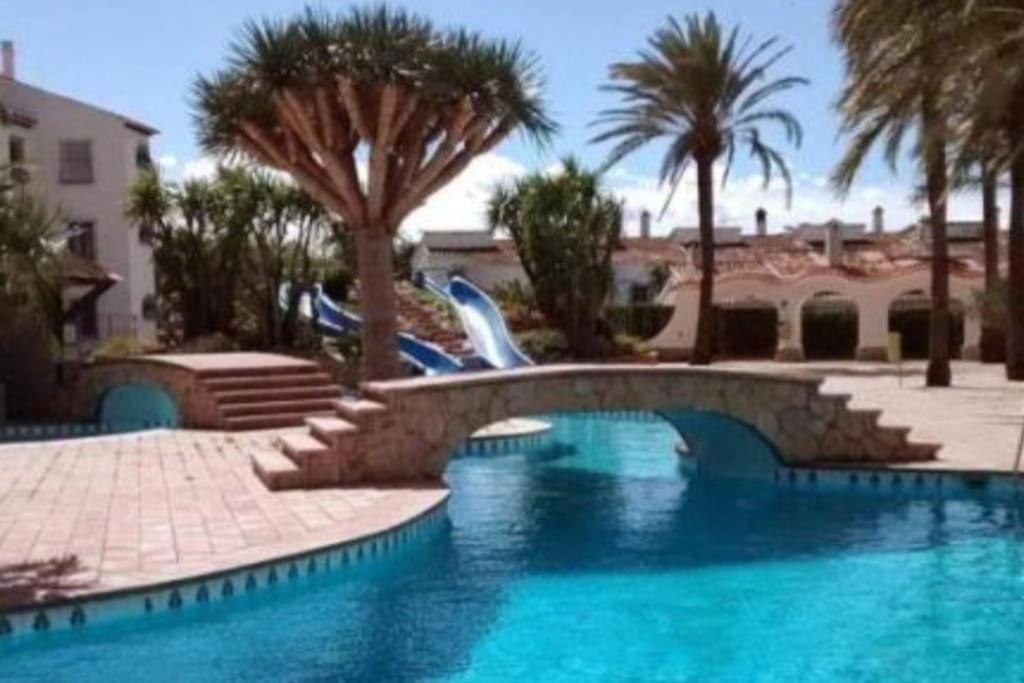 En Denia, Urbanizacion El Palmar Con Piscina, Toboganes Y Chiringuito公寓 外观 照片