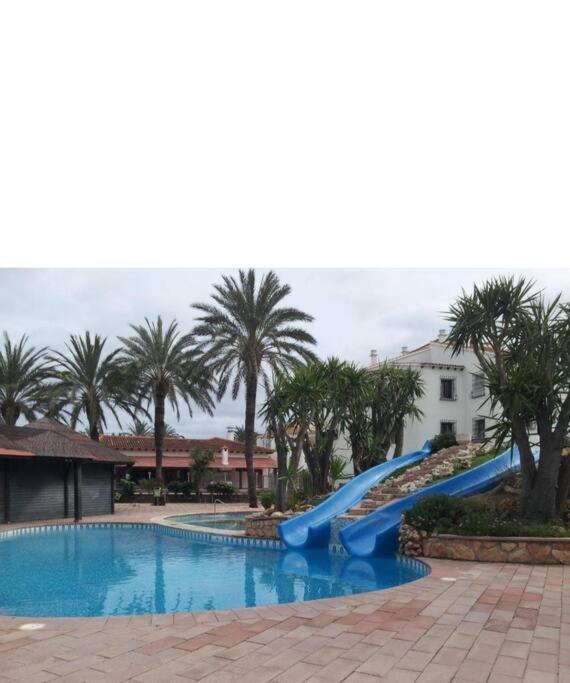 En Denia, Urbanizacion El Palmar Con Piscina, Toboganes Y Chiringuito公寓 外观 照片